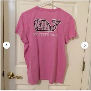 Vineyard Vines Indigo Lobsters Flamingo Short Sleeve Tee Women’s Large or XL